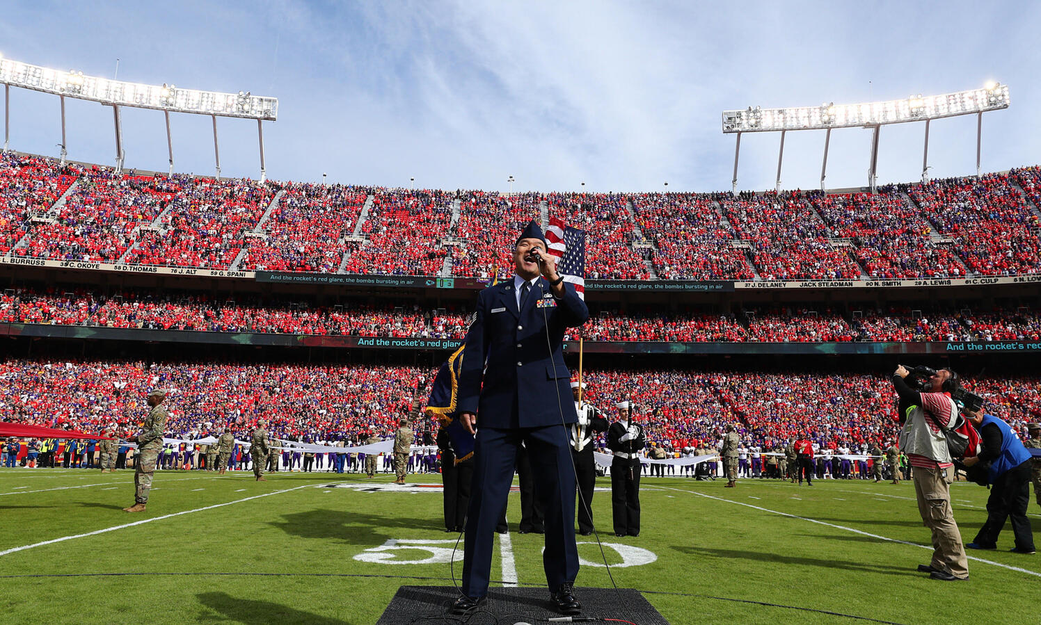U.S. Air Force Veteran Mark J. Lindquist Sings for the Super Bowl Champion Kansas City Chiefs U.S. Air Force Veteran Mark J. Lindquist Sings for the Super Bowl Champion Kansas City Chiefs
