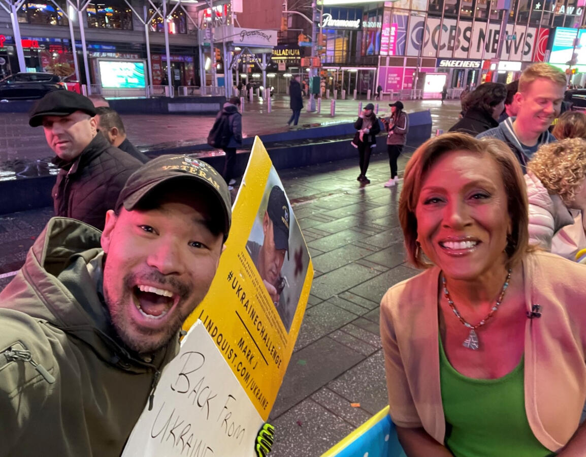 U.S. Air Force Veteran appealing to Robin Roberts of Good Morning America, begging her to put him on air in Times Square during Operation: Sleep Out
