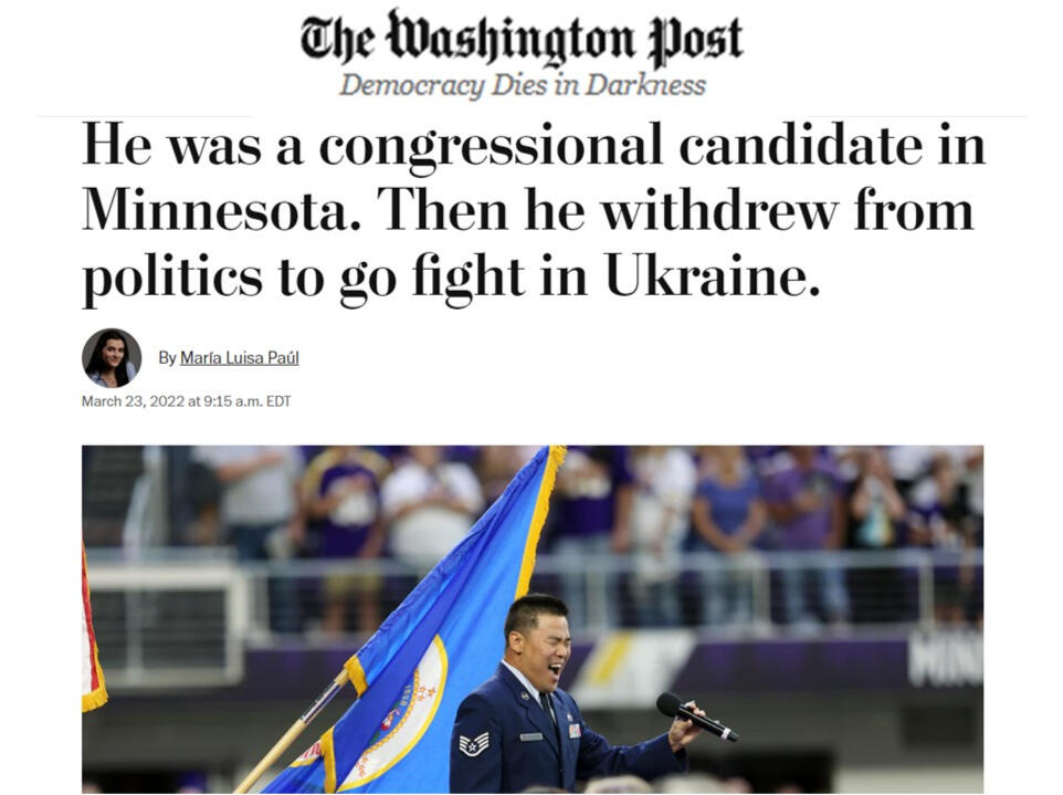 U.S. Air Force Veteran Mark J. Lindquist in the Washington Post